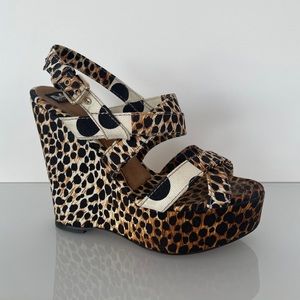 D&G Printed Canvas Funky Wedge